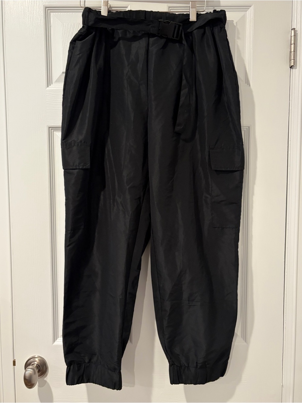 balera Black Belted Cargo Pants